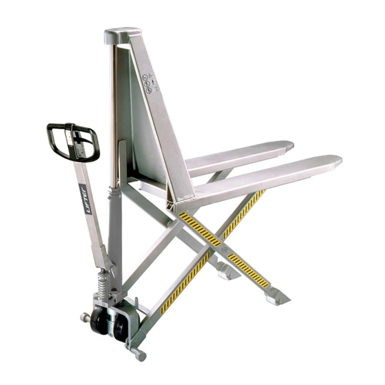 Toyota High Lifter Manual Inox – Transpallet a pantografo a sollevamento manuale in acciaio inox