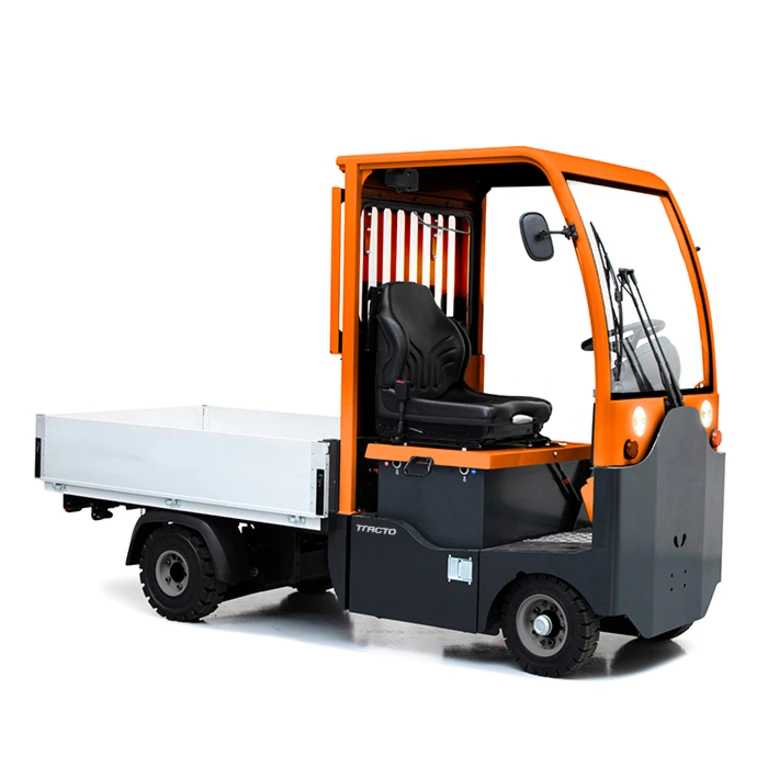 Tracto 1.5t a pianale con 10t di portata al traino e guidatore singolo