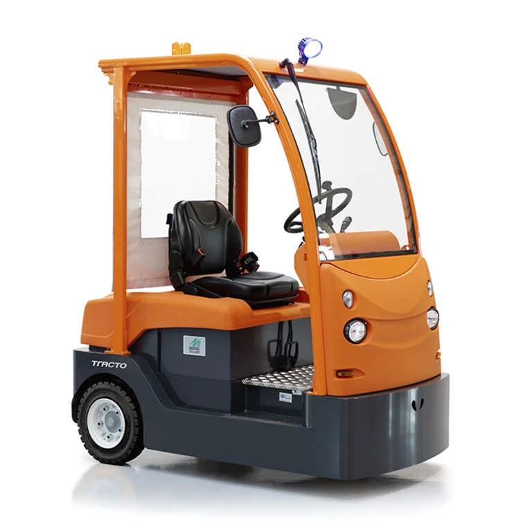 Tracto 7t con operatore seduto e vano batteria laterale